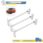 Universal 3 Bar Roof Mount Van Ladder Rack Steel Adjustable White Rail Removable. Fixed Price $89.65.