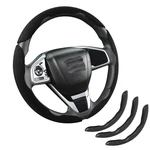 Incmad Premium Suede Car Steering Wheel Cover, Non-slip 3PCS, Black. Fixed Price $30.90.