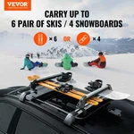 Ski And Snowboard Roof Rack, 31.7-INCH Universal For Car Fit Most. Fixed Price $121.08.