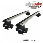 Thule Aluminium Wingbar Evo Silver Roof Bars Set For Nissan Leaf 18-22 Lockable. Fixed Price $398.93.