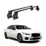 Smooth Roof Racks Cross Bars Luggage Carrier For Infiniti Q50 2014-2023 Black 2X. Fixed Price $199.99.