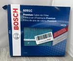 Bosch 6091C Hepa Premium Cabin Air Filter, Taped Up Box. Fixed Price $9.95.