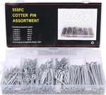 Glarks 555PCS Heavy Duty Zinc Plated Cotter Pin Assortment Kit. Fixed Price $25.99.