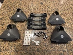 Set Four Yakima Roof Rack Control Towers Landing Pads Locks Key Anchor Plates. Fixed Price $199.00.
