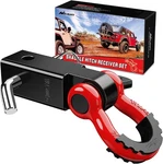 Nilight Shackle Hitch Receiver 2INCH 45000 Lbs Breaking Strength 3/4" D Ring. Fixed Price $117.57.