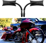 Black Sportster Mirrors For Harley Road King Street Electra Glide Dyn. Fixed Price $49.99.