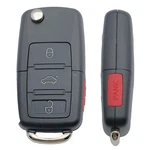 Herkiocio Replacement Remote Car Key Fob Cover Case Fit For 4 Buttons Vw.... Fixed Price $14.24.