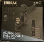 Reese Tactical Towpower 2" Ball Adjustable Mount W/ Clevis, Trailer Hitch. Fixed Price $125.00.