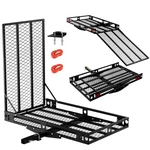 Ergomaster Hitch Cargo Carrier With Ramp, 49 X 28'' Folding Mount Mobil. Fixed Price $329.99.