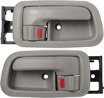 Pair Of Interior Door Handles W/bezel (light Gray) For Toyota Tundra (standard/r. Fixed Price $36.99.