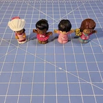 Fisher Price Little People Figure Lot (4) Bike Veterinarian Barbie Etc. Fixed Price $7.70.