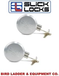 (qty. 2 ) Slick Locks AL-PL-1 Hockey Puck Aluminum Security Keyed Alike. Fixed Price $100.00.