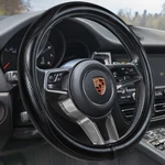 Haokay Top Grade Black Genuine Leather Steering Wheel Cover Women, Luxury.... Fixed Price $47.40.