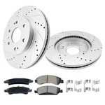 Betthand Front Brakes Rotors 12.99'' Geomet Drilled Slotted 580279. Fixed Price $249.73.