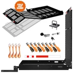 Mockins 40"X40"X4" Square Wheelchair Hitch Carrier With Loading Ramp. Fixed Price $349.99.