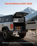 Vevor Rear Cargo Rack 2021-2024 Ford Bronco, 300 Lb Capacity, Black. Fixed Price $137.99.