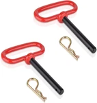 1/2 Inch Trailer Hitch Pins Clip Rubber-coated Handle Red Accessories. Fixed Price $18.22.
