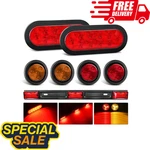 Nilight Led Trailer Kit 6 Oval Stop Turn Taillight 2 Inches Round Red. Fixed Price $59.98.