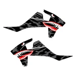 Ktm 2016-2018 Big Bike Bomber Graphics Black/gray Camo Free Shipping!!!. Fixed Price $60.00.