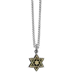 King Baby 925 Large Star Of David Alloy/silver Frame Pendant 24" K10-5425. Fixed Price $467.50.
