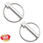 Adyoney 2PC Lynch Pin 2/5" X 1-3/4" Stainless Steel W/ring. Fixed Price $20.00.