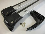 Thule Aeroblade Edge Silver Raised Rail 7504 Xl Crossbars W/ Locks & Straps. Fixed Price $250.00.