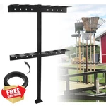 Fumingpal Trailer Tool Rack Shovel Holder Black 6 Holes Rubber Grommets. Fixed Price $66.99.