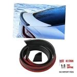 Car Rear Spoiler Roof Lip Kit, Rubber Trunk Trim Strip Cool Matte Black. Fixed Price $24.22.