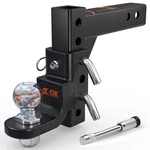 Ac-dk Adjustable Trailer Hitch For Inch RECEIVER,9-1/2" Drop & 8-1/4" Rise. Fixed Price $59.49.