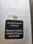 S46W Whispbar Roof Rack. Fixed Price $135.00.