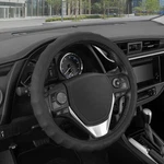 Bdk Genuine Black Leather Steering Wheel Cover For Car, Small 13.5 - 14 Inch .... Fixed Price $18.97.