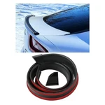Car Rear Spoiler Roof Lip Kit, Rubber Trunk Trim Strip Cool Matte Black. Fixed Price $24.59.