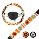 Crochet Steering Wheel Cover Set,cute Boho 14-15 In,hand.... Fixed Price $50.00.