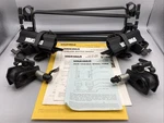 Two Yakima Standard Bicycle Mounts Head Block, Wheel Tray, Fork Round Bars. Fixed Price $19.99.