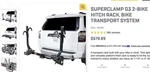 Brand New Saris Super Clamp Ex 2 Bike Rack Asking $300.00. Fixed Price $300.00.