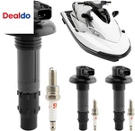 Ignition Coil Pack & 10MM Spark Plugs, Compatible With Sea-doo Gti 130/155/4-TEC. Fixed Price $63.14.