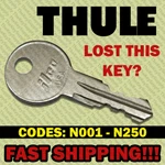 Thule Replacement Key Cut To Your Code N001 - N250. Fixed Price $7.91.