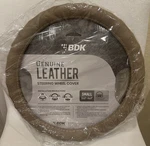 Bdk Genuine Beige Leather Steering Wheel Cover For Car Small 13.5 14.5. Fixed Price $8.50.