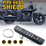 Exhaust Muffler Pipe Heat Shield Cover Protector For Harley Motorcycle Black. Fixed Price $14.24.