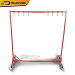 5-7FT Red Painting Rack Adjustable Hanger 8 Hooks Auto Body Stand. Fixed Price $206.20.