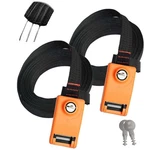 Lovinouse 2 Pack Lockable Tie Down Strap, With 3 Stainless Steel Cables, For .... Fixed Price $80.92.
