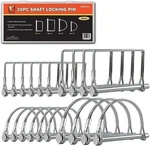 Wellmax 20 Pcs Shaft Locking Pin 1/4", 5/16" And 3/8" Diameter Zinc-plated.... Fixed Price $29.97.