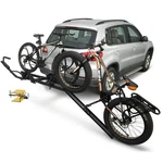 Rack Hitch Mount With Ramp 2 Bikes Platform Ebike Fits Fat. Fixed Price $274.63.