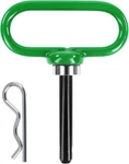 Maxxhaul 50877 Magnetic Hitch Pin 1/2" Lawn Mower Trailer 3", Green. Fixed Price $17.00.