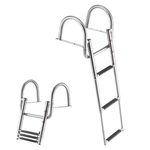 Vevor Boat Ladder 3 Steps Stainless Steel Folding Pontoon Swim Handrail. Fixed Price $59.99.