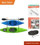 Double Kayak Hanger Rack Storage Straps For Wall Ceiling By Rad Sportz. Fixed Price $25.99.