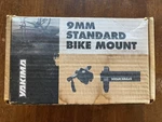 Yakima 9MM Standard Bike Bicycle Mount For Round Bar Roof Rack Complete In Box. Fixed Price $25.00.