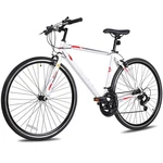 Weize 700C Hybrid Bike For Adults 14 Speed Racing Road Caliper Brake White. Fixed Price $134.99.