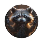 Funny Raccoon Spare Tire Cover Wheel Protector For Truck Suv Trailer .... Fixed Price $28.37.