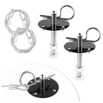 Hood Pins Kit For Car - Stainless Steel 4.13X2.49X2.49 Inch, Black. Fixed Price $10.99.